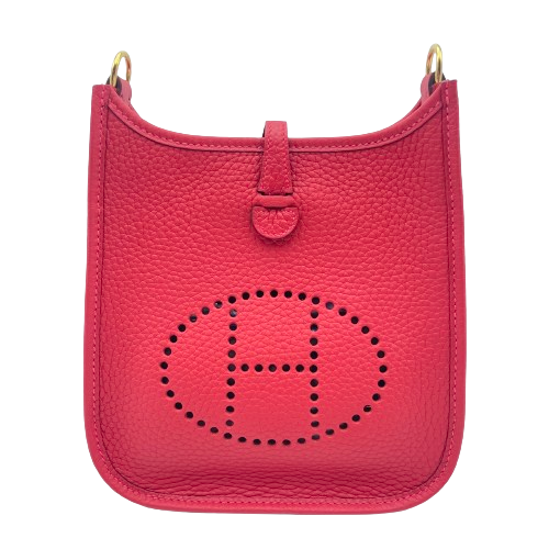 エルメス ミニエヴリン TPM ヴァーミリオン トリヨンクレマンス ゴールド金具 B刻印