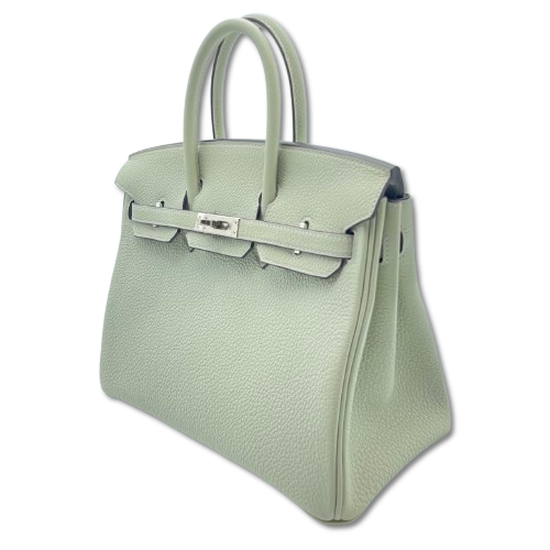 エルメス バーキン 25 グリネヴェ トゴ シルバー金具 B刻印