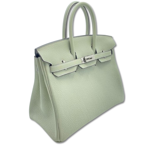 エルメス バーキン 25 グリネヴェ トゴ シルバー金具 B刻印