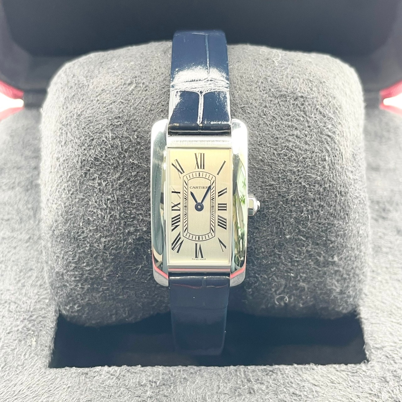 【プロ鑑定士厳選！】カルティエ タンク アメリカン ウォッチ WSTA0082 ホワイト 35.4mm