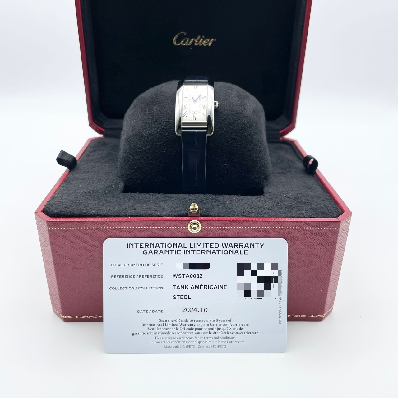 【プロ鑑定士厳選！】カルティエ タンク アメリカン ウォッチ WSTA0082 ホワイト 35.4mm