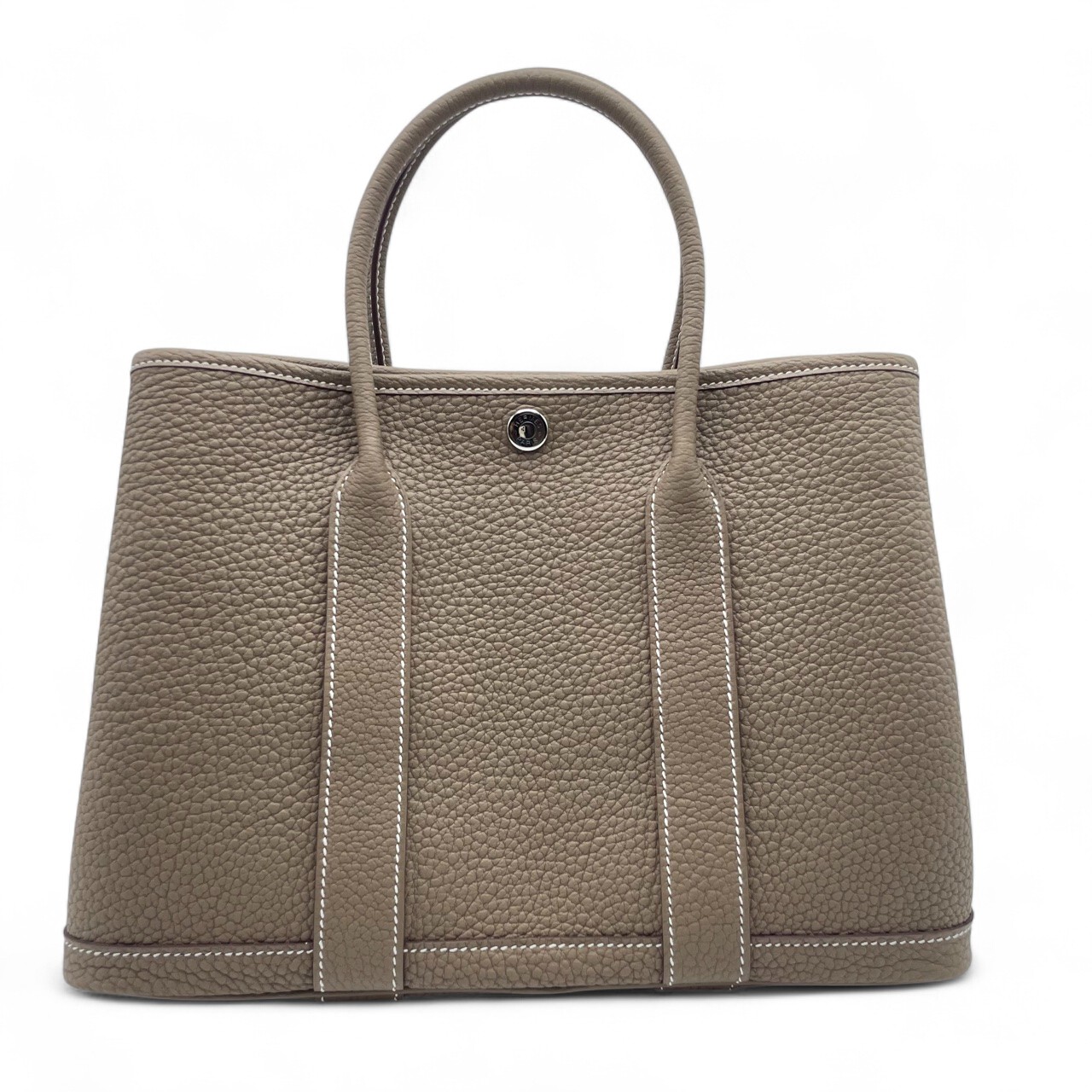 エルメス ガーデンパーティ TPM エトゥープ ネゴンダ シルバー金具 K