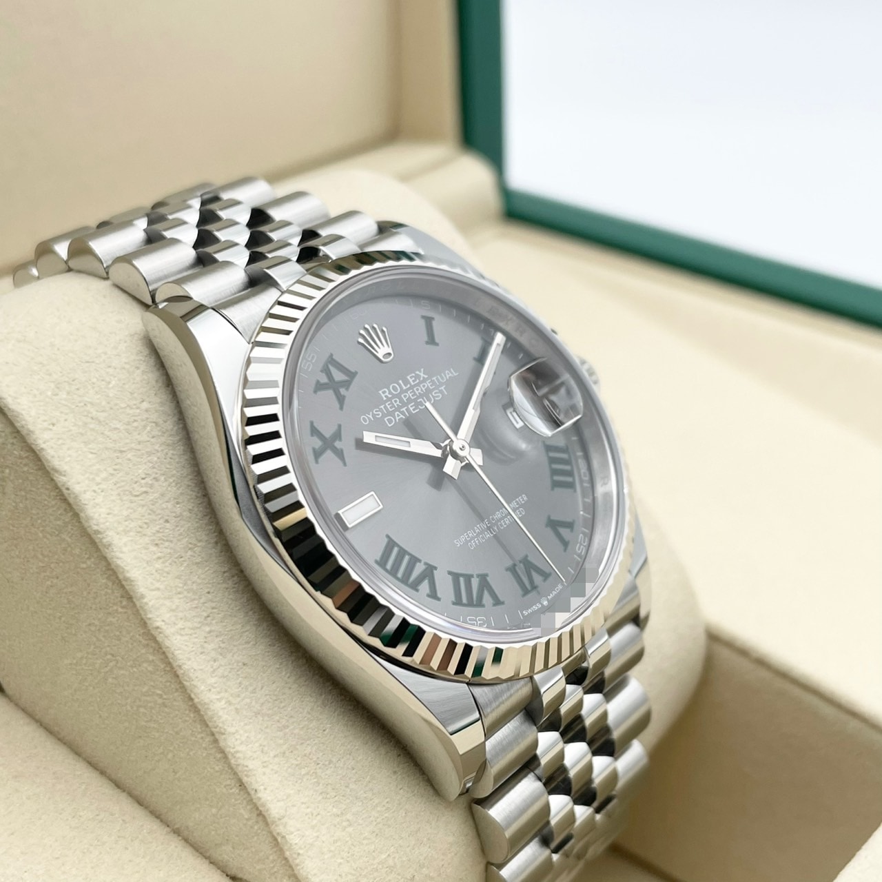 ロレックス デイトジャスト 126234 スレートローマン ジュビリーブレス 36mm