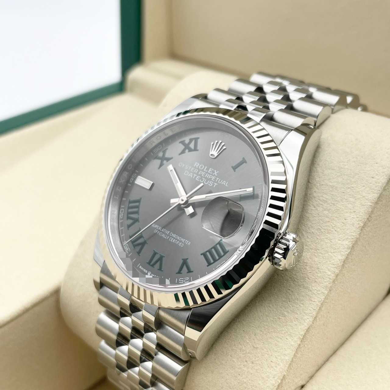 ロレックス デイトジャスト 126234 スレートローマン ジュビリーブレス 36mm