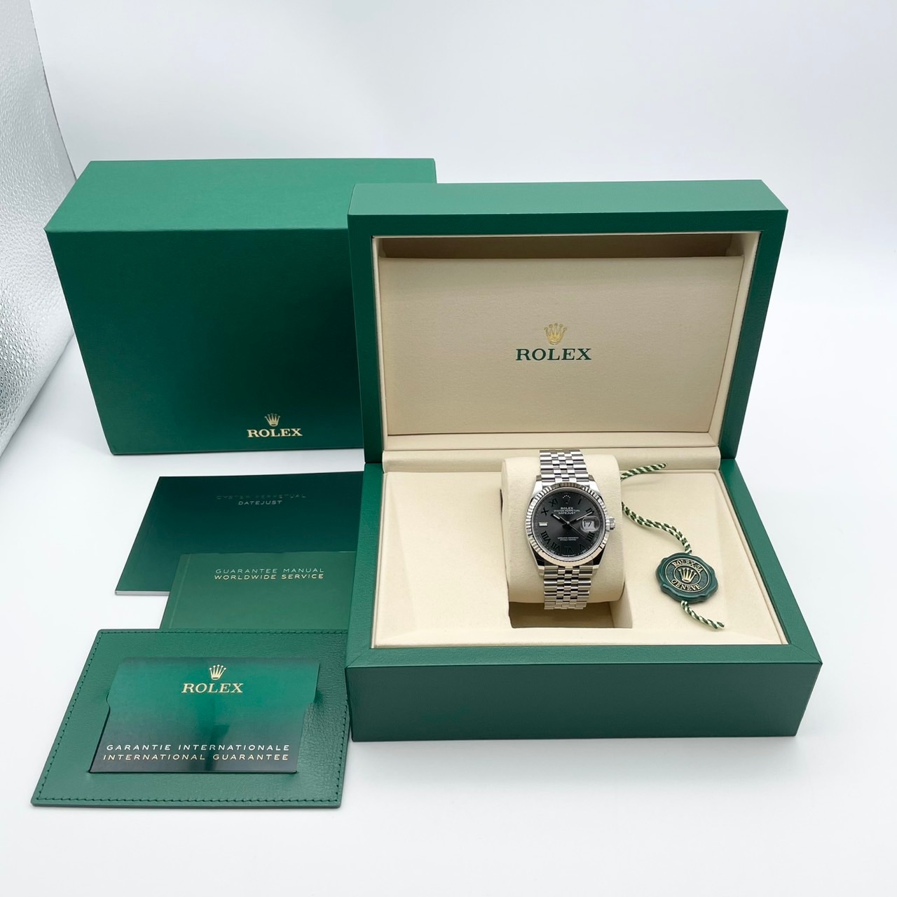 ロレックス デイトジャスト 126234 スレートローマン ジュビリーブレス 36mm