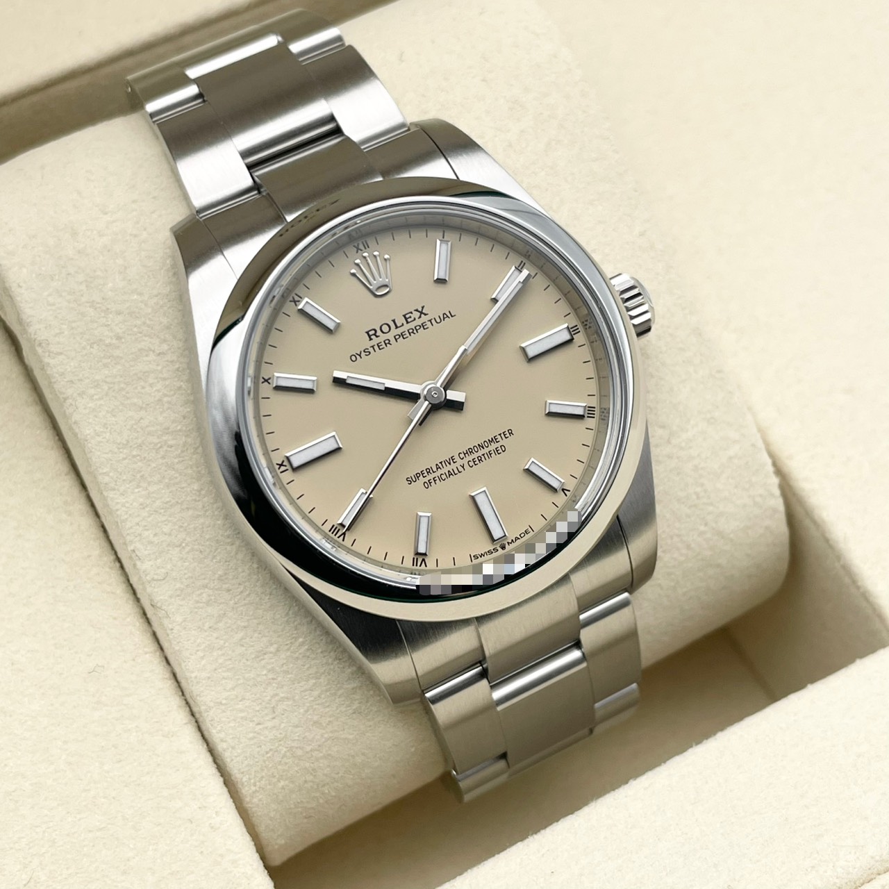 ロレックス オイスターパーペチュアル 124200 ベージュ 34mm