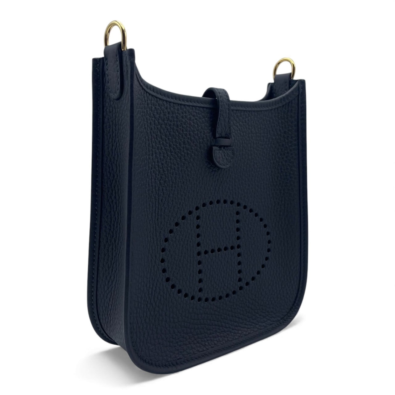 エルメス ミニエヴリン アマゾーヌ TPM ブルーインディゴ トリヨンクレマンス ゴールド金具 K刻印