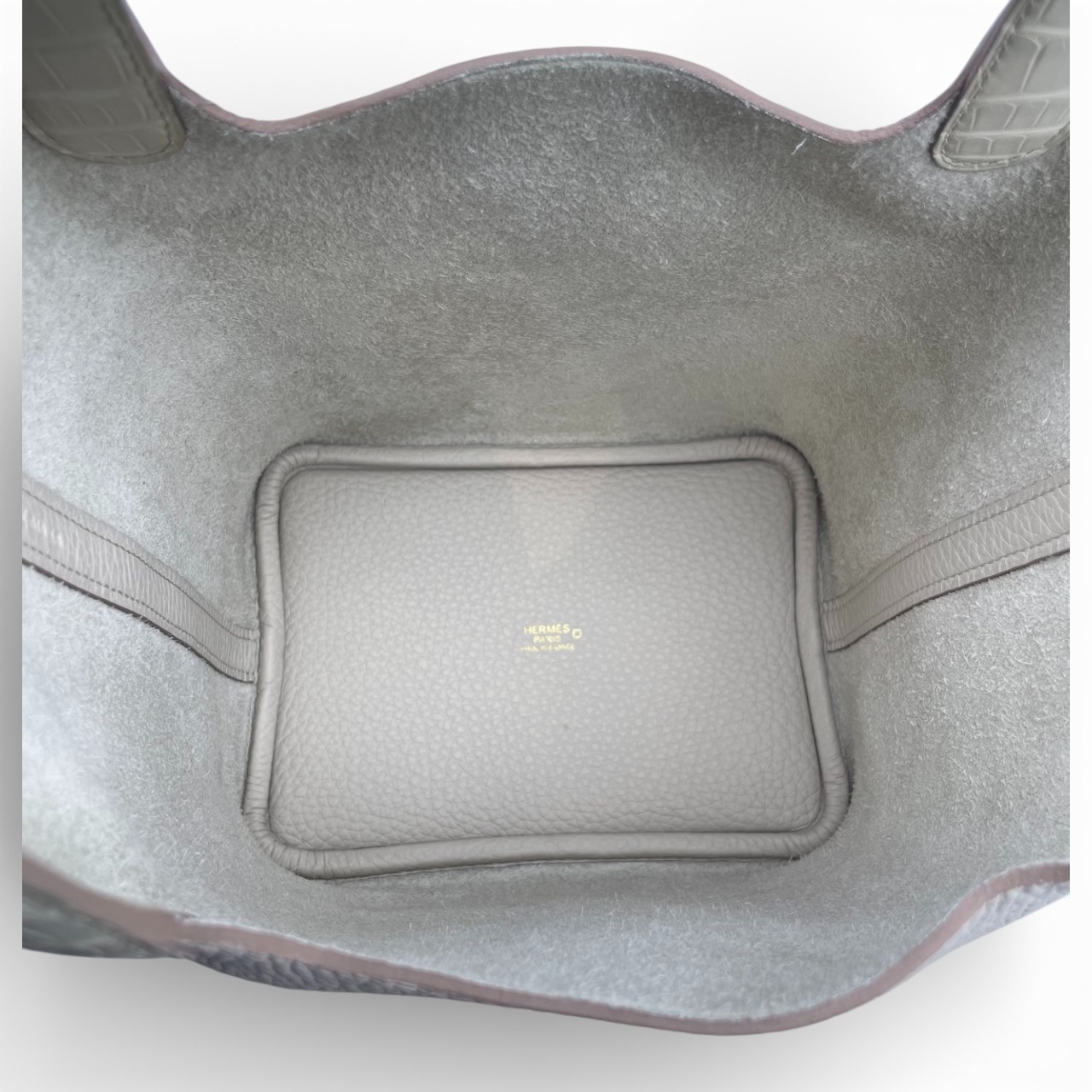 エルメス ピコタンロック タッチ PM べトン トリヨンクレマンス/アリゲーターマット ゴールド金具 U刻印