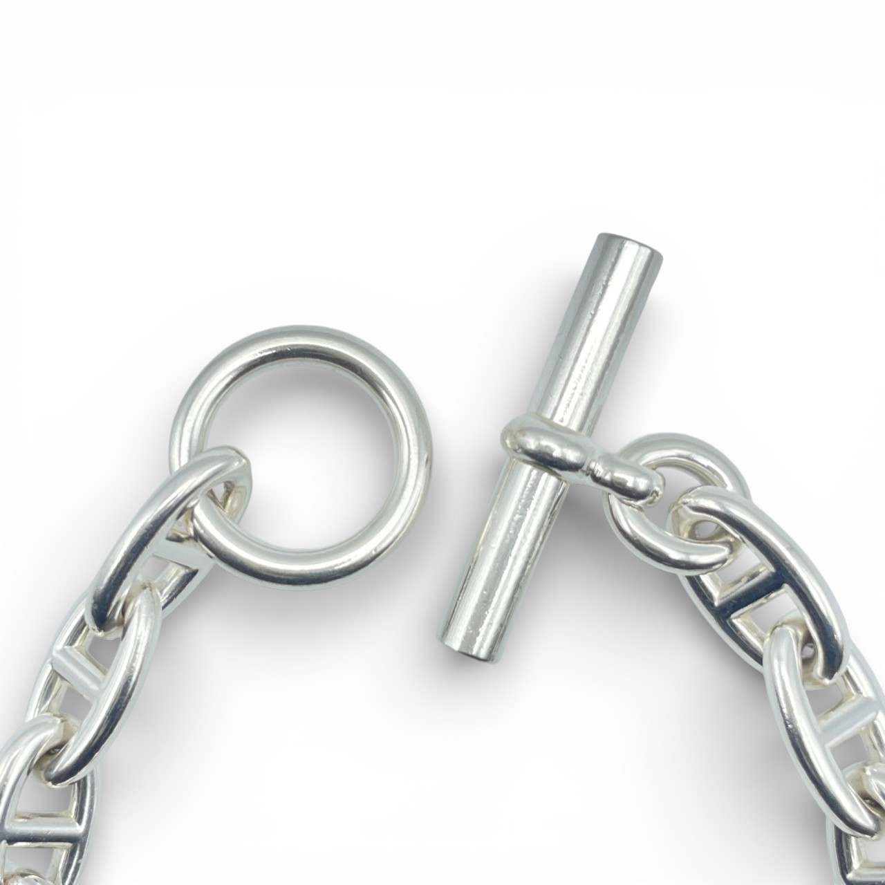 エルメス シェーヌ・ダンクル ブレスレット GM シルバー925 13コマ