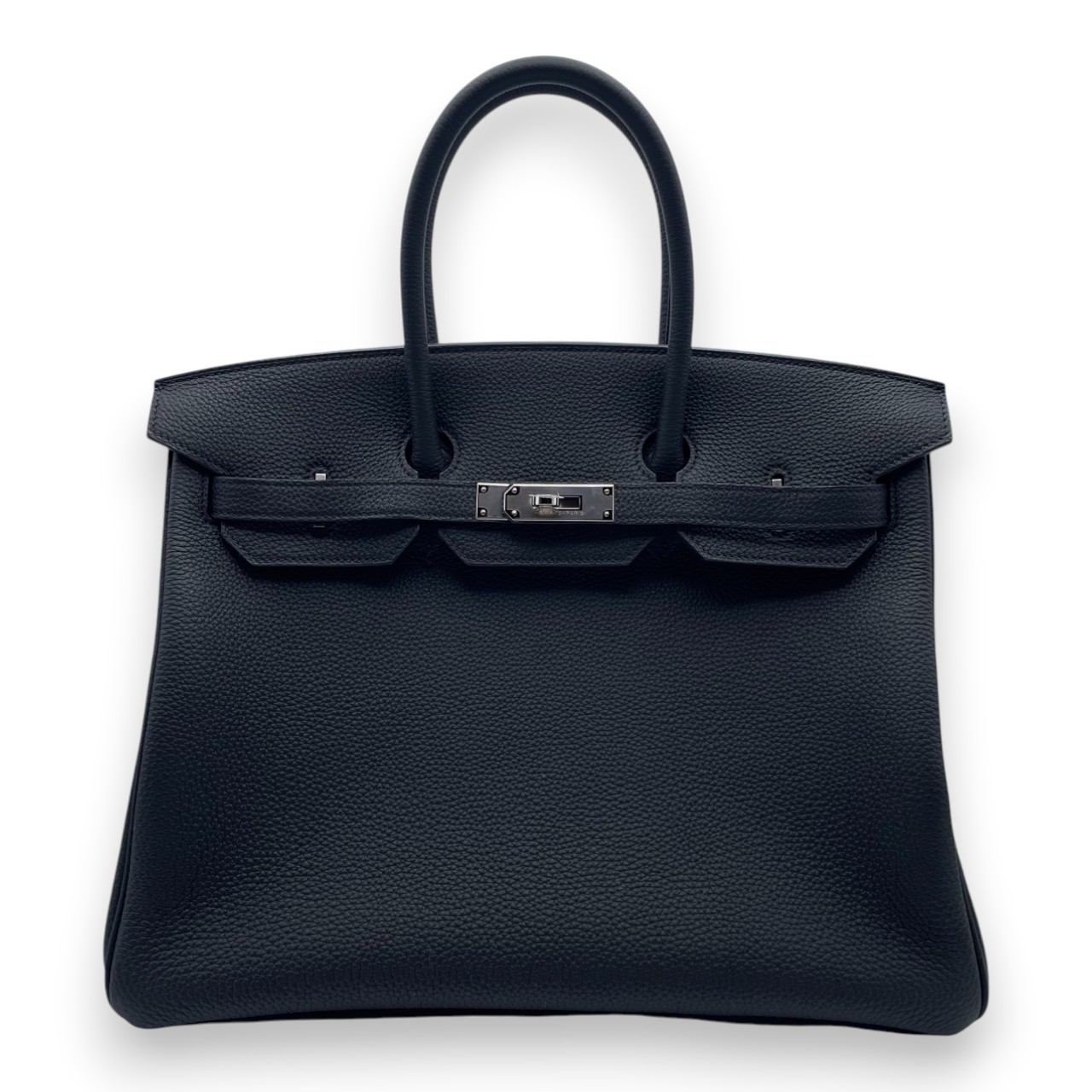 エルメス バーキン 35 ノワール トゴ シルバー金具 B刻印