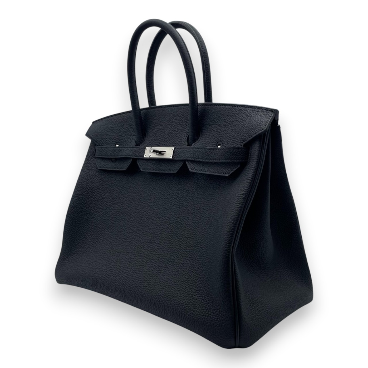 エルメス バーキン 35 ノワール トゴ シルバー金具 B刻印