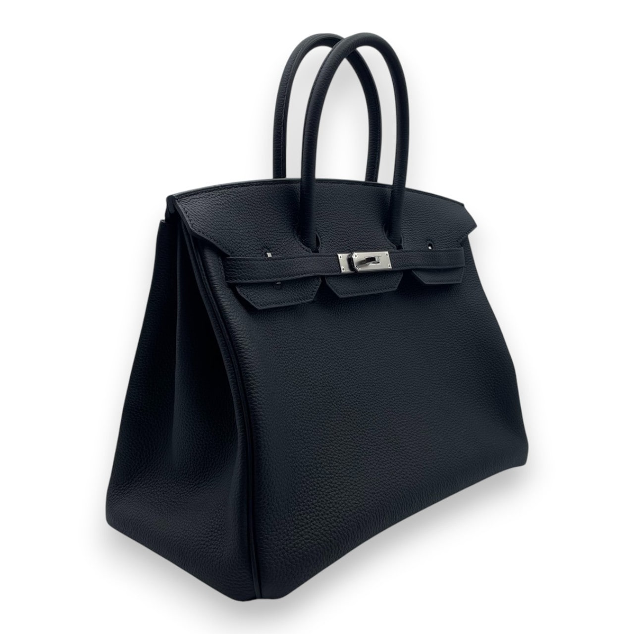 エルメス バーキン 35 ノワール トゴ シルバー金具 B刻印