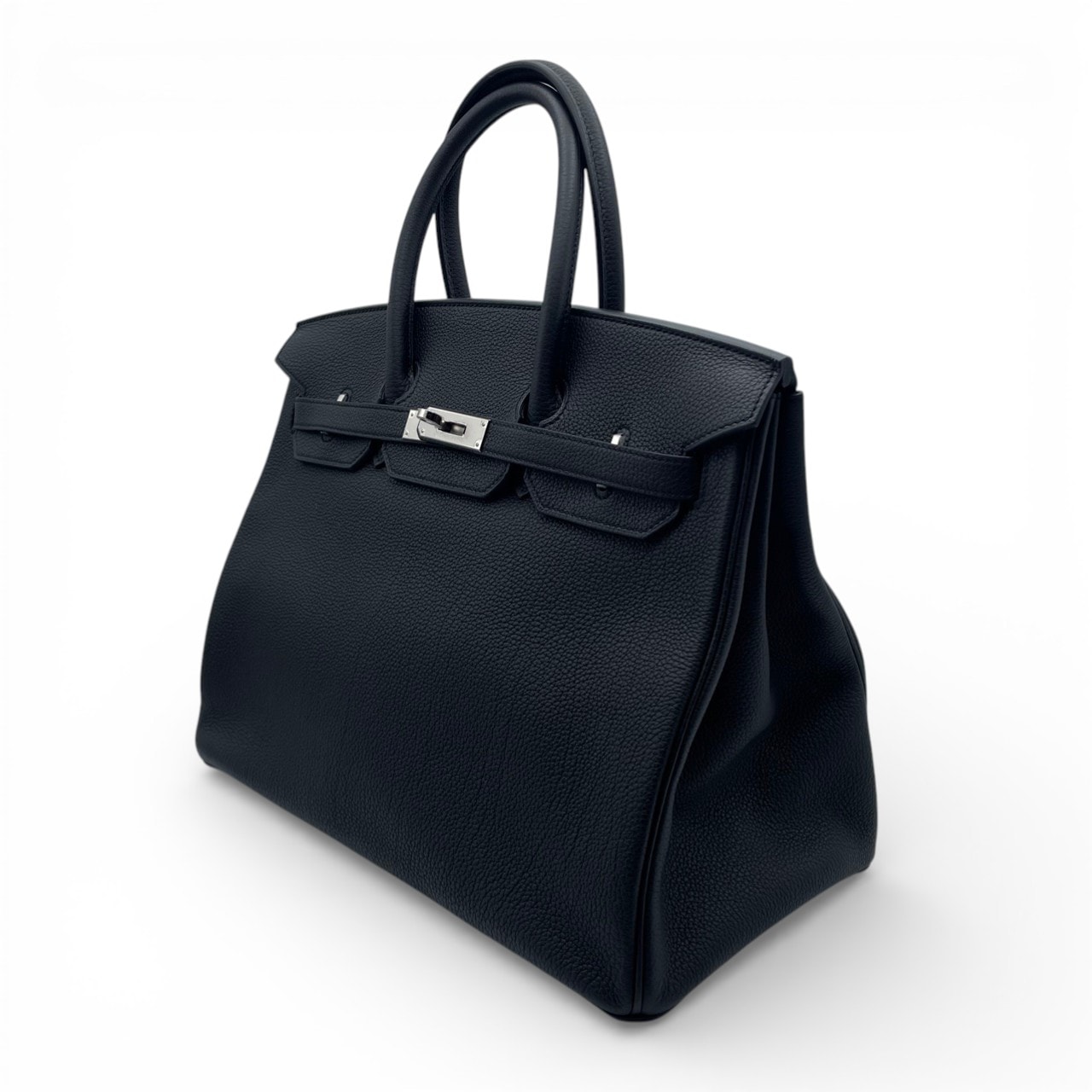 エルメス バーキン 35 ノワール トゴ シルバー金具 W刻印