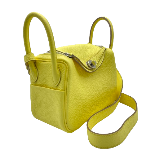 エルメス リンディ ミニ リモンチェッロ トリヨンクレマンス シルバー  