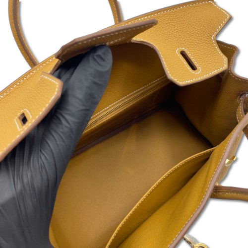 エルメス バーキン 25 ナチュラルサブレ トゴ ゴールド金具 K刻印