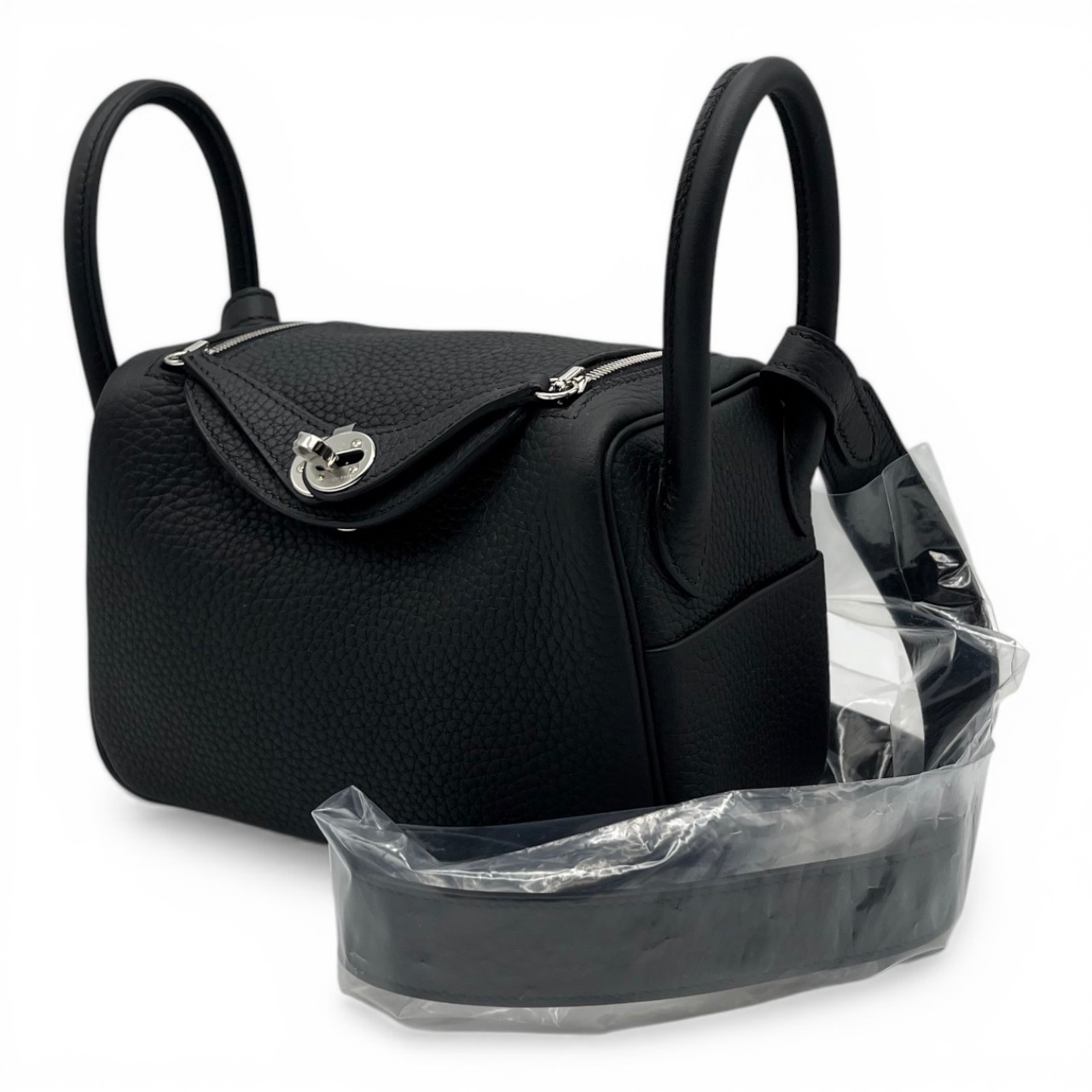 エルメス リンディミニ 20 ノワール トリヨンクレマンス シルバー金具 K刻印