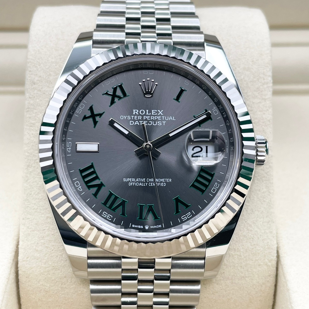 ロレックス デイトジャスト 126334 スレートローマン ジュビリーブレスレット 41mm