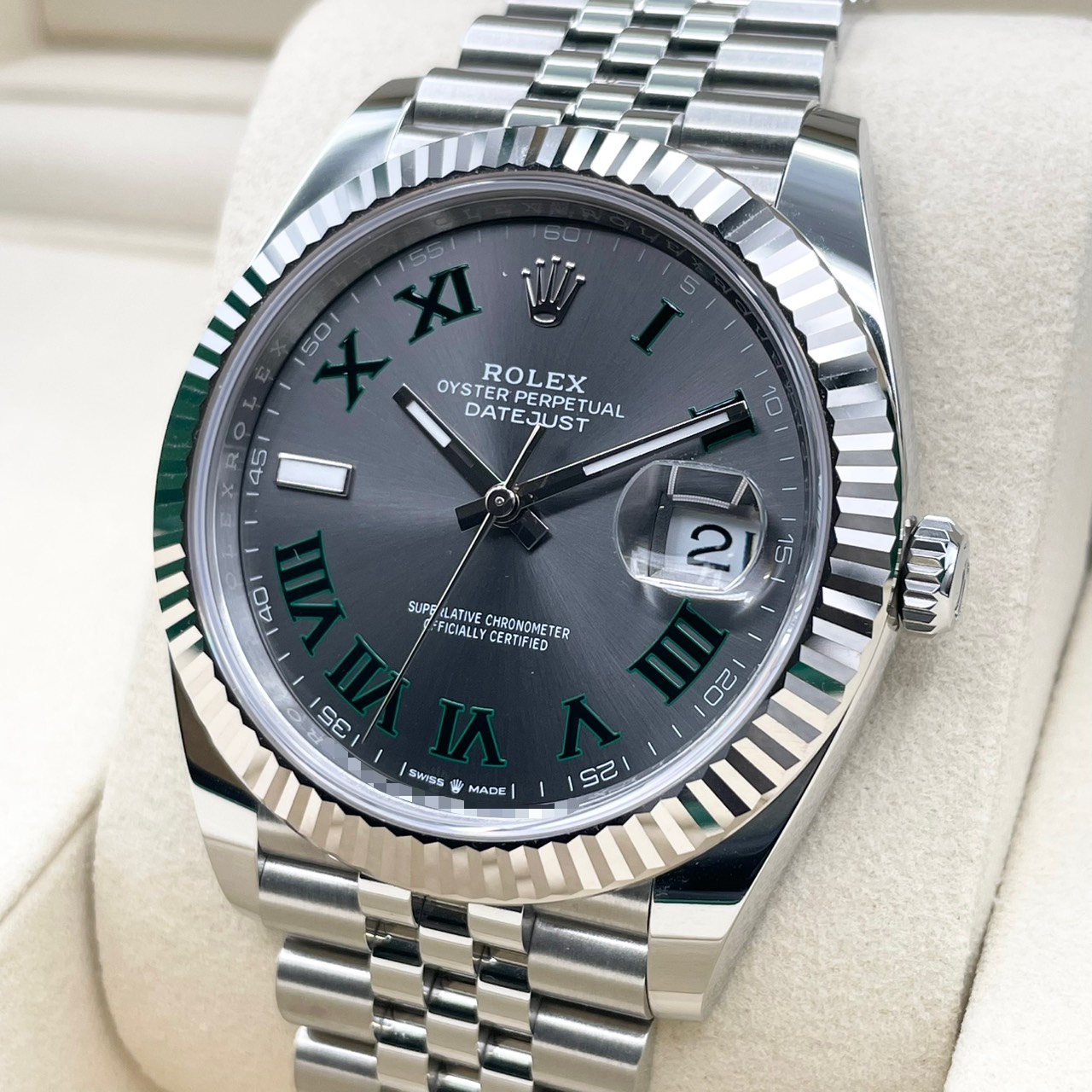 ロレックス デイトジャスト 126334 スレートローマン ジュビリーブレスレット 41mm