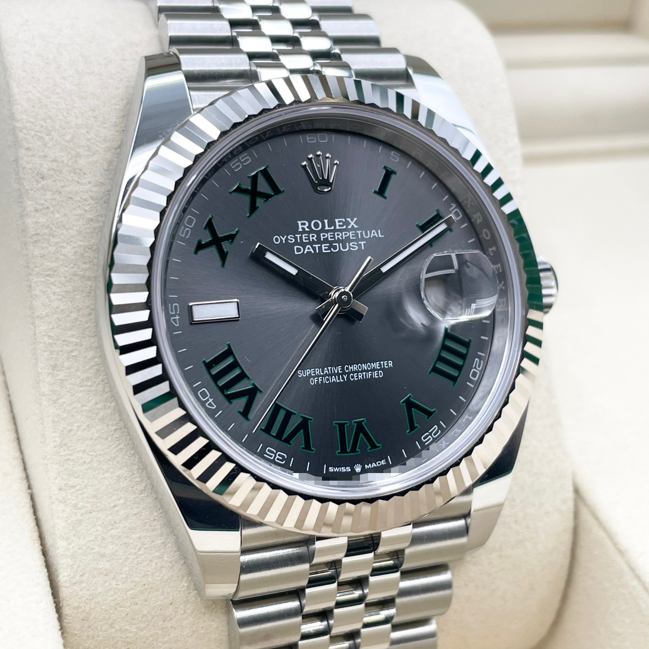 ロレックス デイトジャスト 126334 スレートローマン ジュビリーブレスレット 41mm