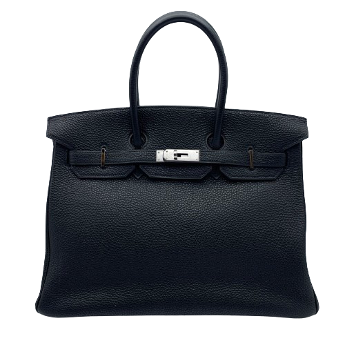 エルメス バーキン35 ノワール トゴ シルバー金具 □I刻印