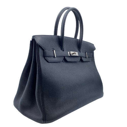 エルメス バーキン35 ノワール トゴ シルバー金具 □I刻印