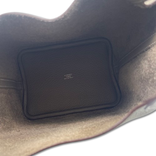 エルメス ピコタンロック PM エトゥープ トリヨンクレマンス シルバー金具 B刻印