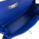 エルメス ケリー 28 ブルーフランス トゴ シルバー金具 U刻印