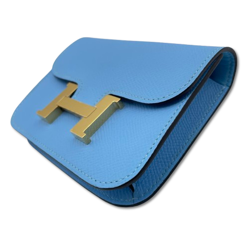 エルメス コンスタンススリム セレスト エプソン ゴールド金具 B刻印