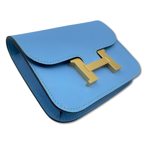 エルメス コンスタンススリム セレスト エプソン ゴールド金具 B刻印
