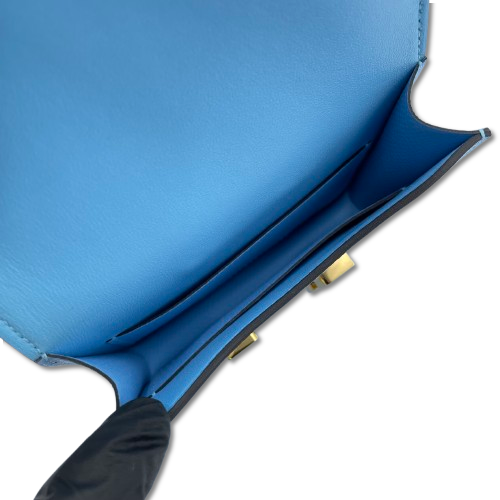 エルメス コンスタンススリム セレスト エプソン ゴールド金具 B刻印