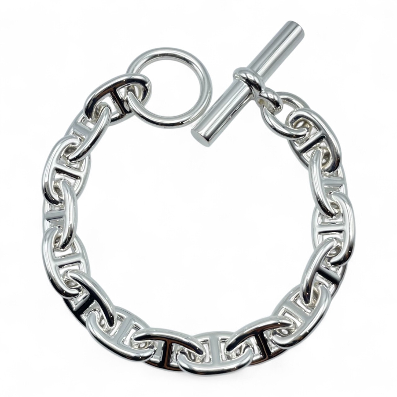 エルメス シェーヌ・ダンクル ブレスレット MM シルバー925 15コマ