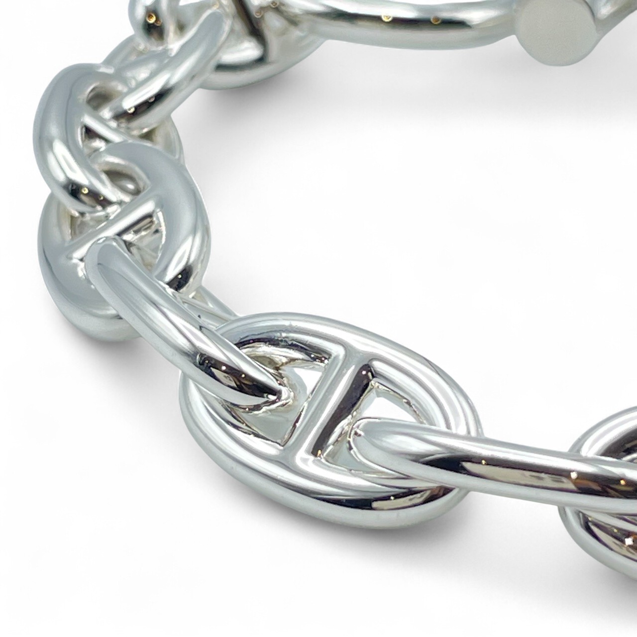 エルメス シェーヌ・ダンクル ブレスレット MM シルバー925 15コマ