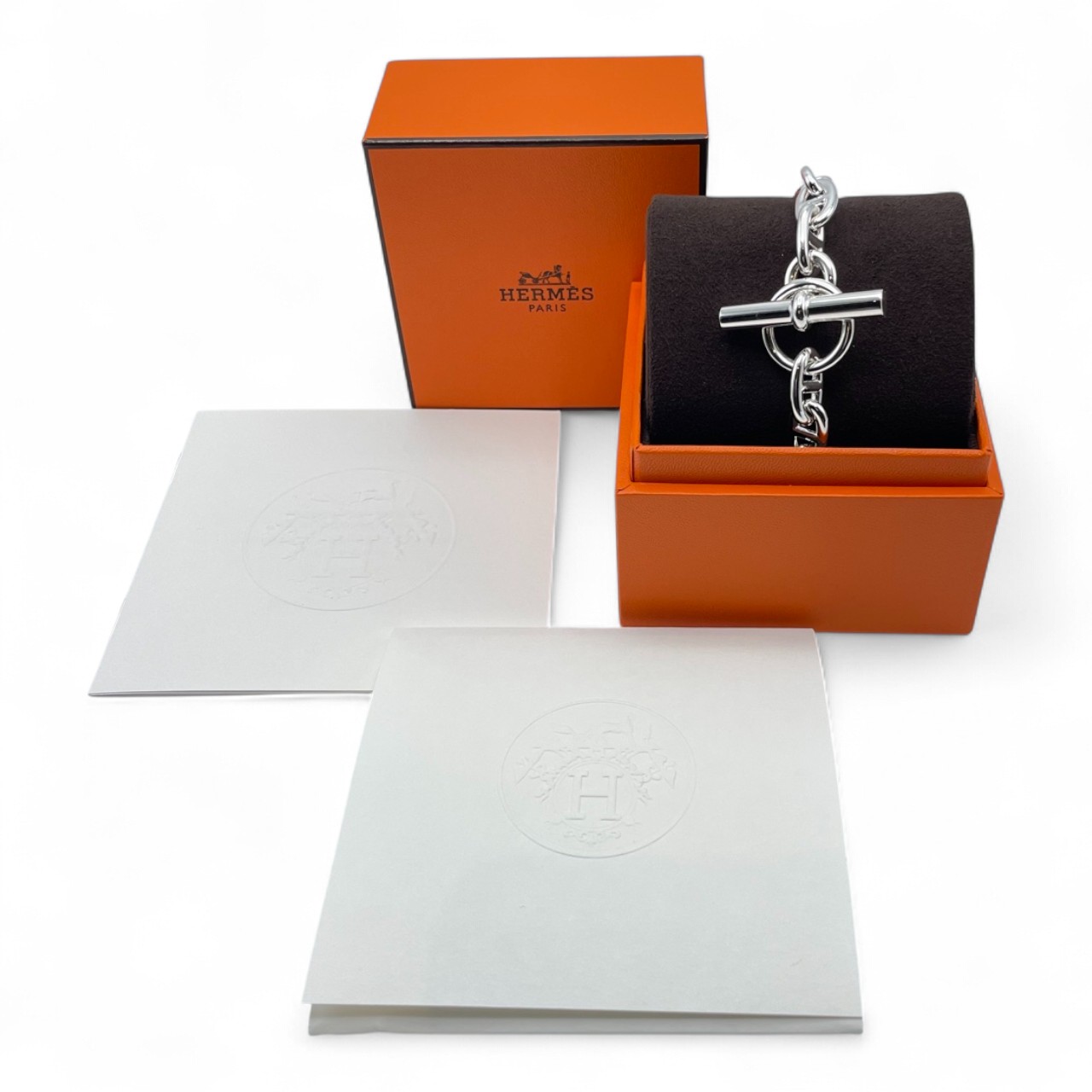 エルメス シェーヌ・ダンクル ブレスレット MM シルバー925 15コマ