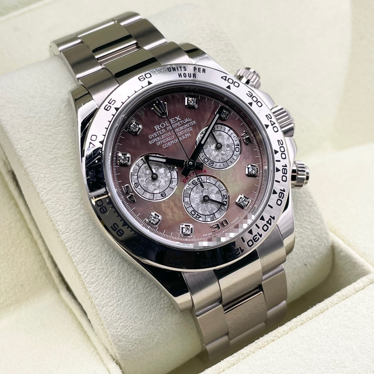 ロレックス デイトナ 116509 ブラックシェル 8Pダイヤ ホワイト