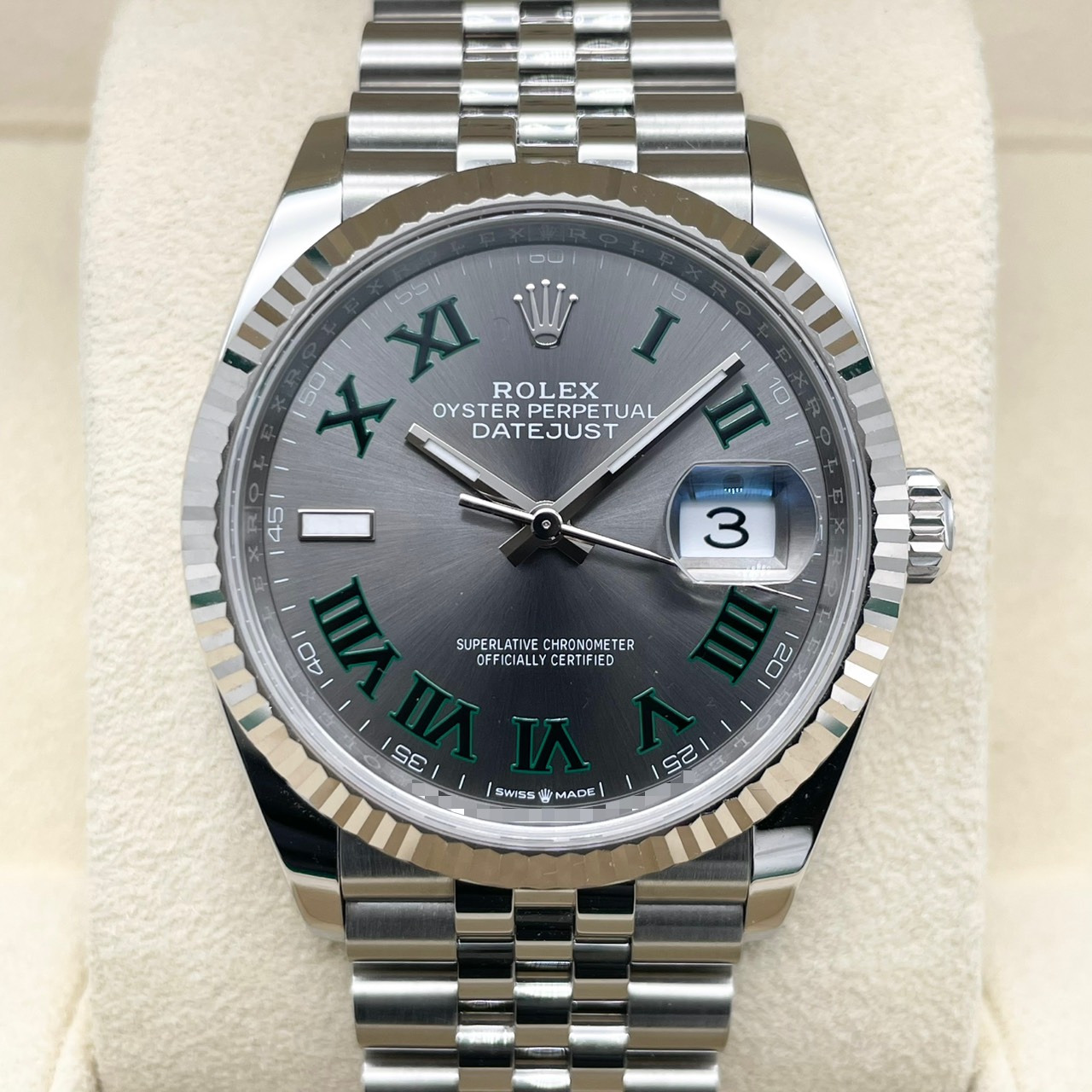 ロレックス デイトジャスト 126234 スレートローマン ジュビリーブレス 36mm