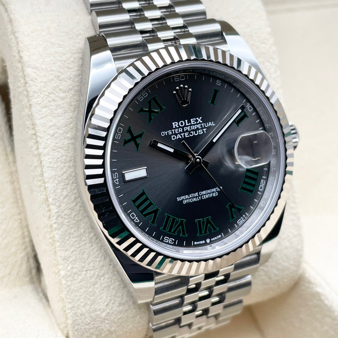 ロレックス デイトジャスト 126334 スレートローマン ジュビリーブレスレット 41mm
