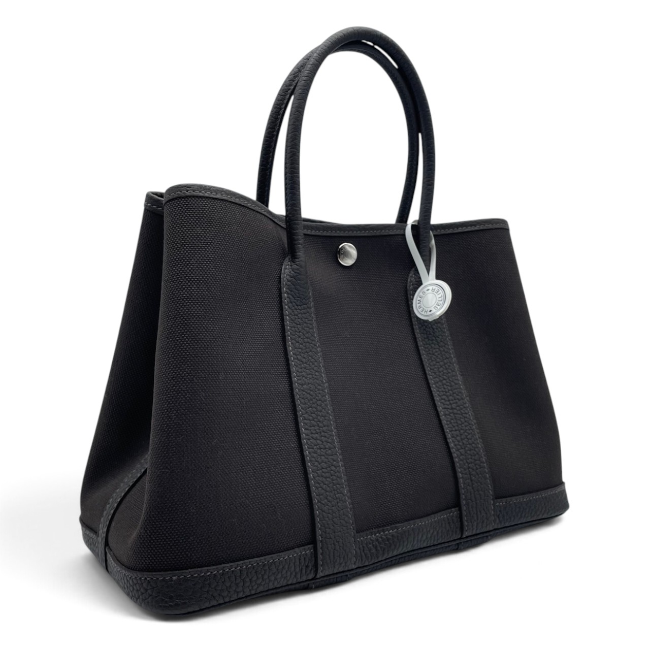 エルメス ガーデンパーティ TPM べブラン トワルアッシュ/ネゴンダ シルバー金具 G刻印