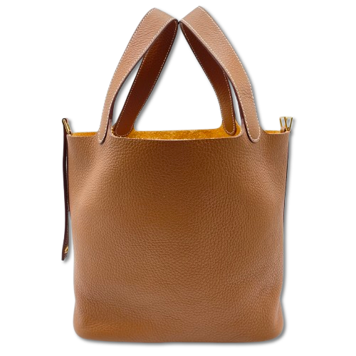 HERMES エルメス　ピコタン　MM ゴールド エルメス ピコタンロック MM ゴールド トリヨンクレマンス ゴールド