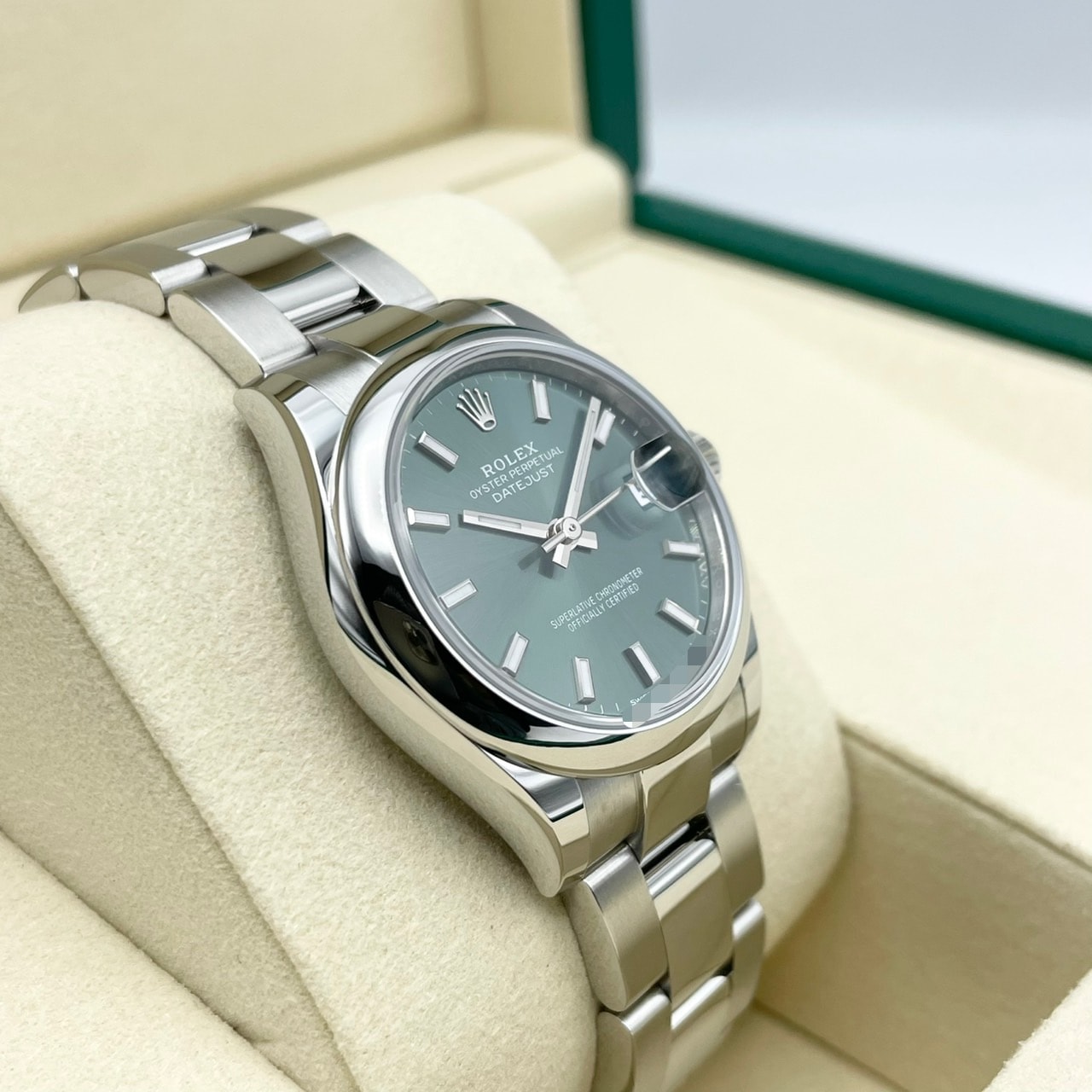 ロレックス デイトジャスト 278240 ミントグリーン オイスターブレス 31mm