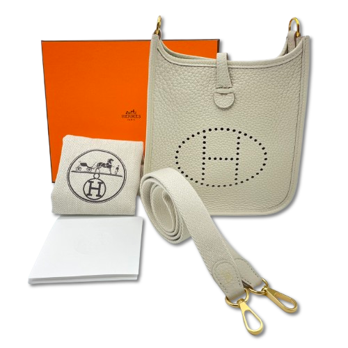 【新品未使用】HERMES ミニエヴリン セリエ ゴールド×ゴールド金具 新品未使用】HERMES ミニエヴリン セリエ ゴールド×ゴールド金具