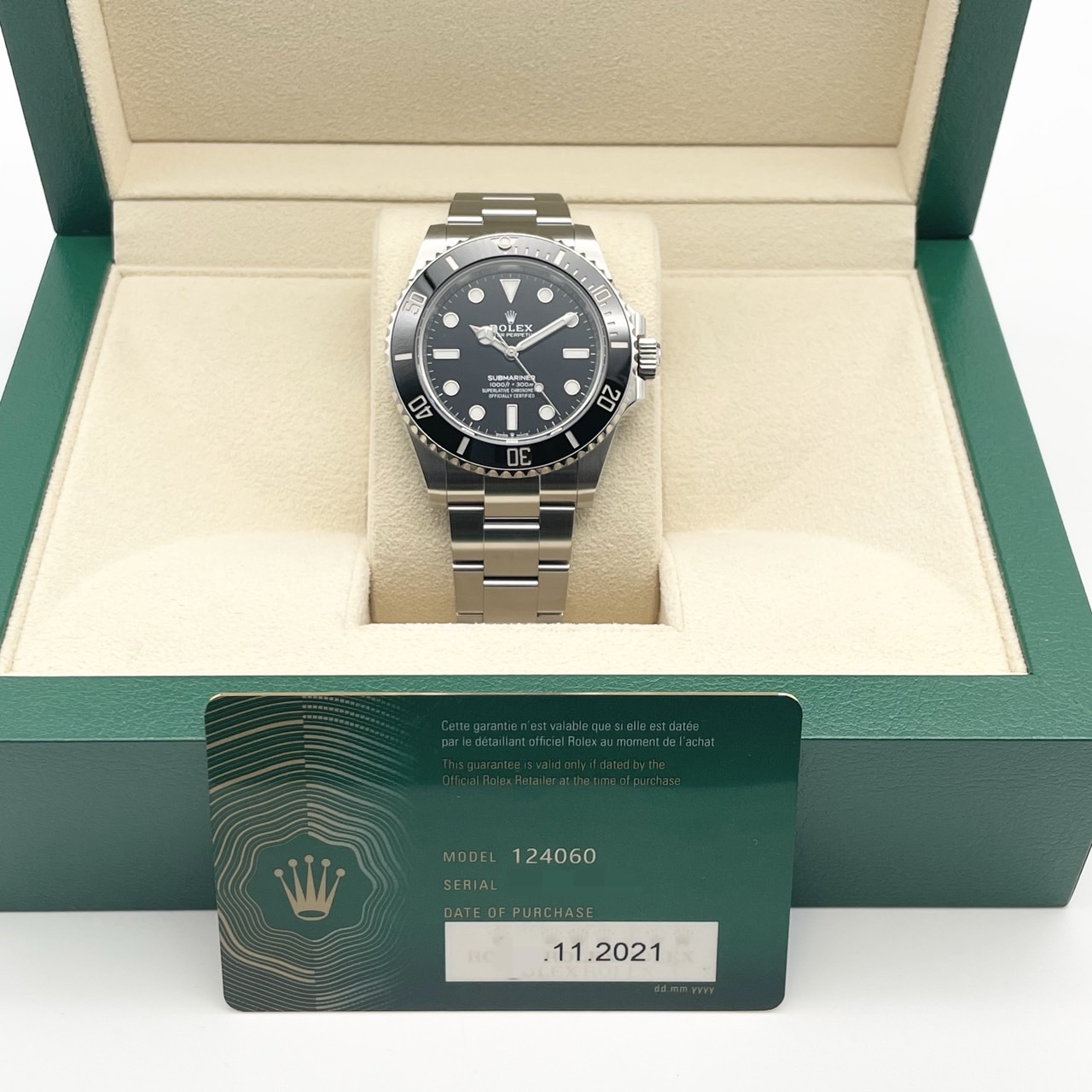 ロレックス サブマリーナ ノンデイト 124060 ブラック 41mm