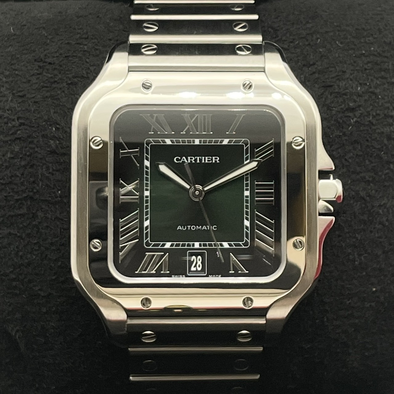 【定価130万円！】カルティエ サントス ドゥ カルティエ WSSA0062 グリーン 39.8mm