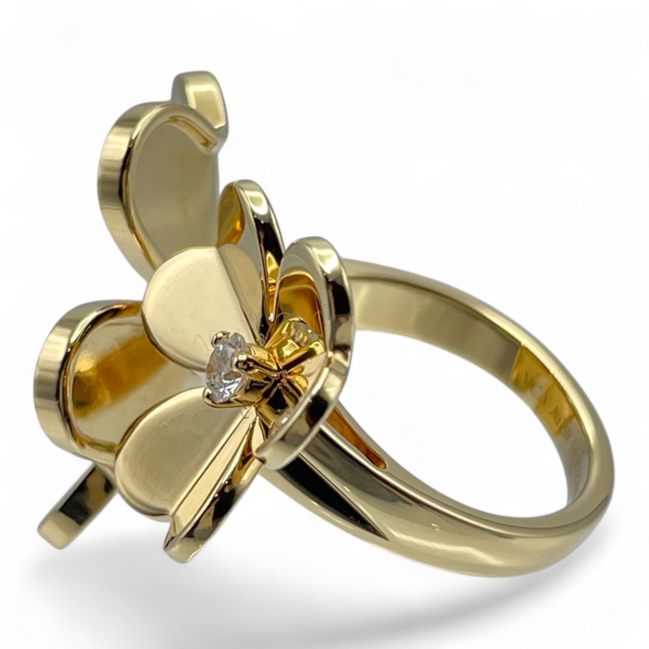 ヴァンクリーフ&アーペル フリヴォル リング VCARPJMD51 51 ダイヤモンド イエローゴールド 11号