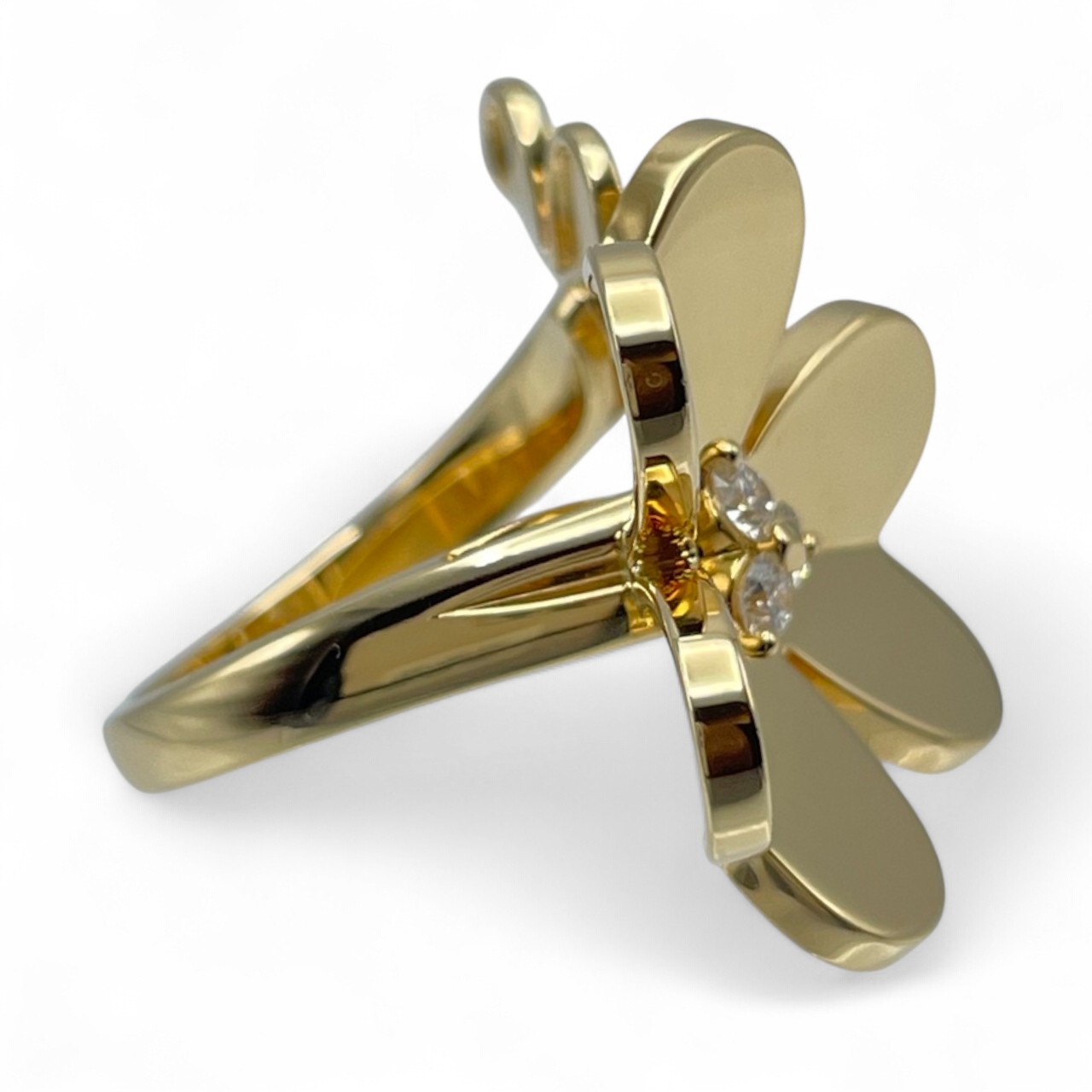 ヴァンクリーフ&アーペル フリヴォル リング VCARPJMD51 51 ダイヤモンド イエローゴールド 11号