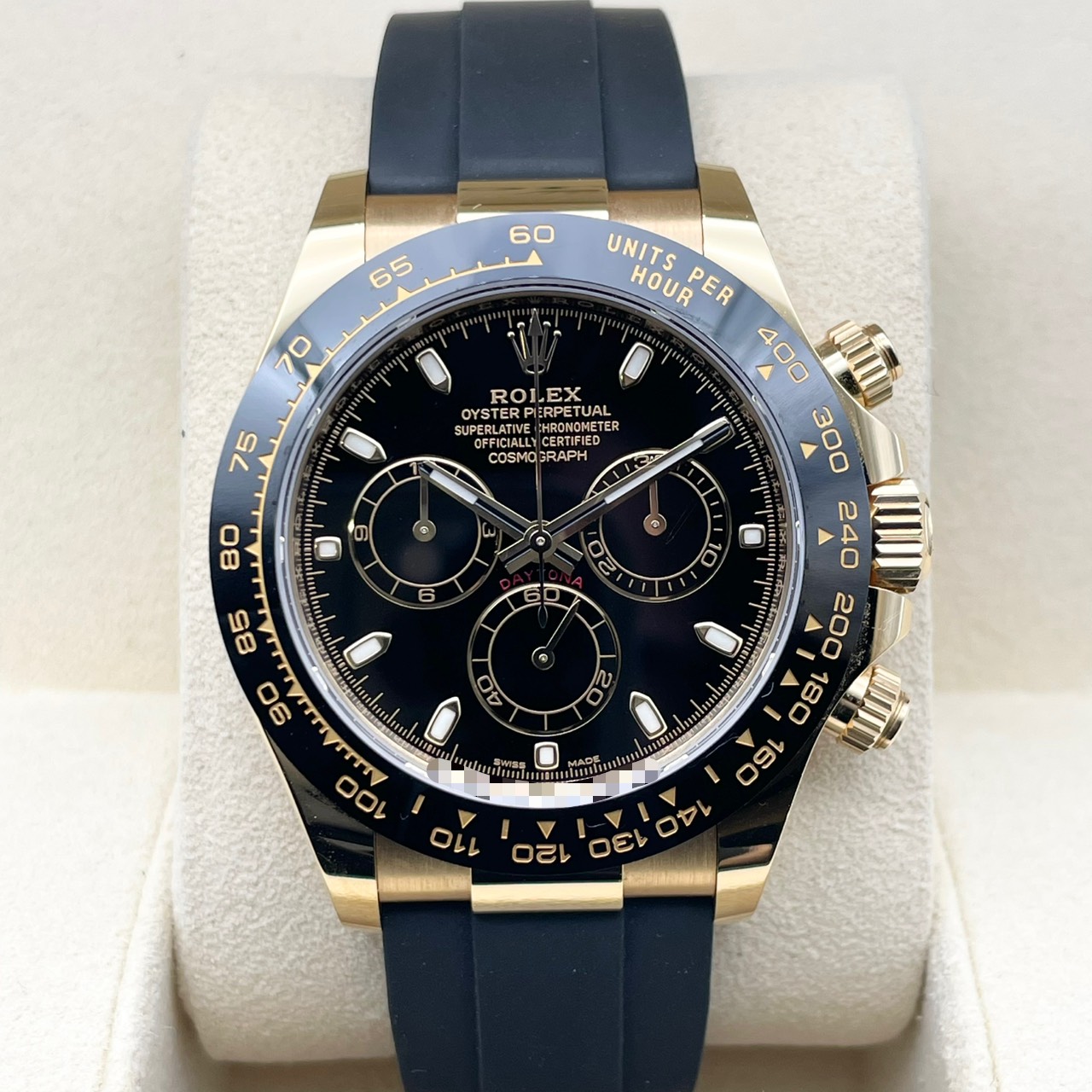 ロレックス デイトナ 116518LN ブラック イエローゴールド オイスターフレックス 40mm