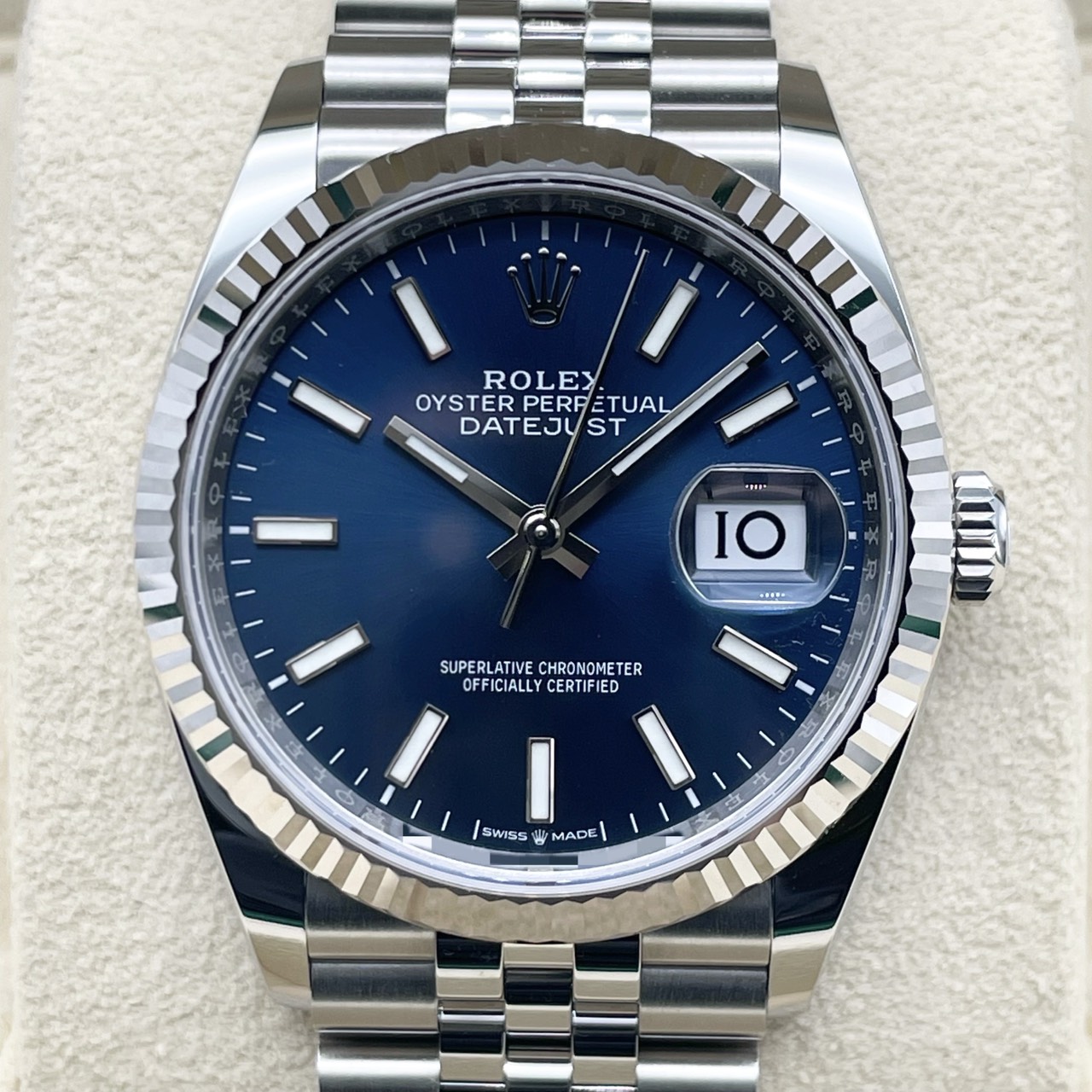 【超美品！】 ロレックス デイトジャスト 126234 ブライトブルー ジュビリーブレス 36mm