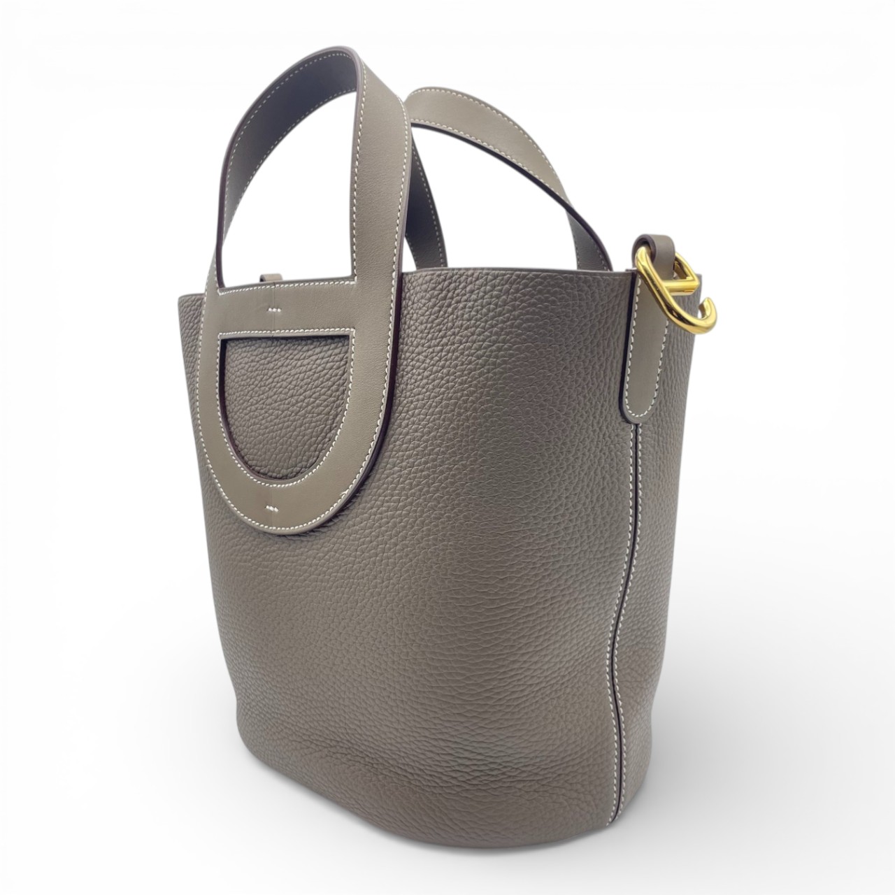 エルメス インザループ 23 エトゥープ トリヨンクレマンス ゴールド金具 B刻印