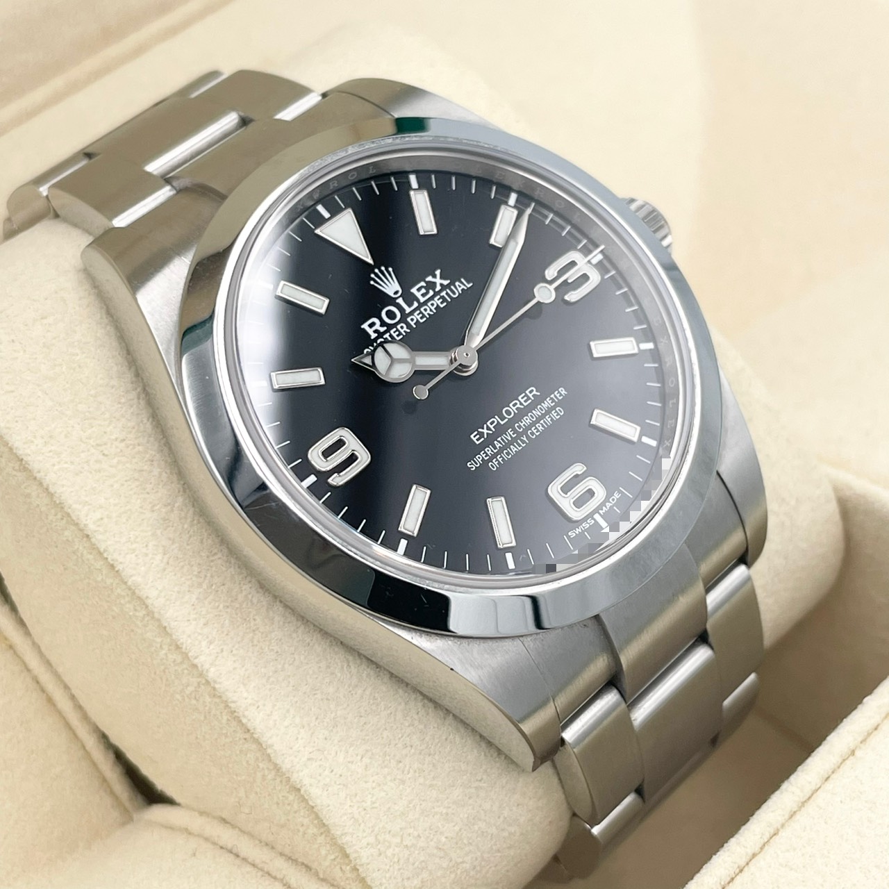 ロレックス エクスプローラー 214270 ブラック ステンレススチール 39mm