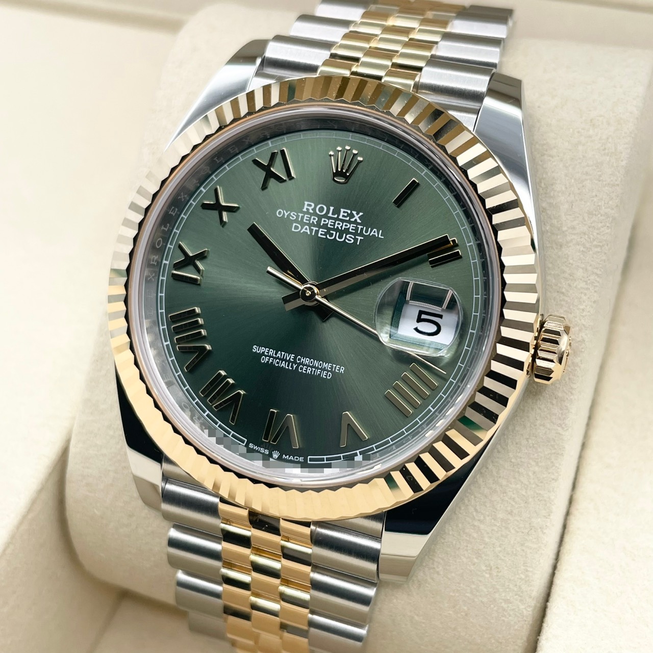 ロレックス デイトジャスト 126333 オリーブグリーン ジュビリーブレス 41mm