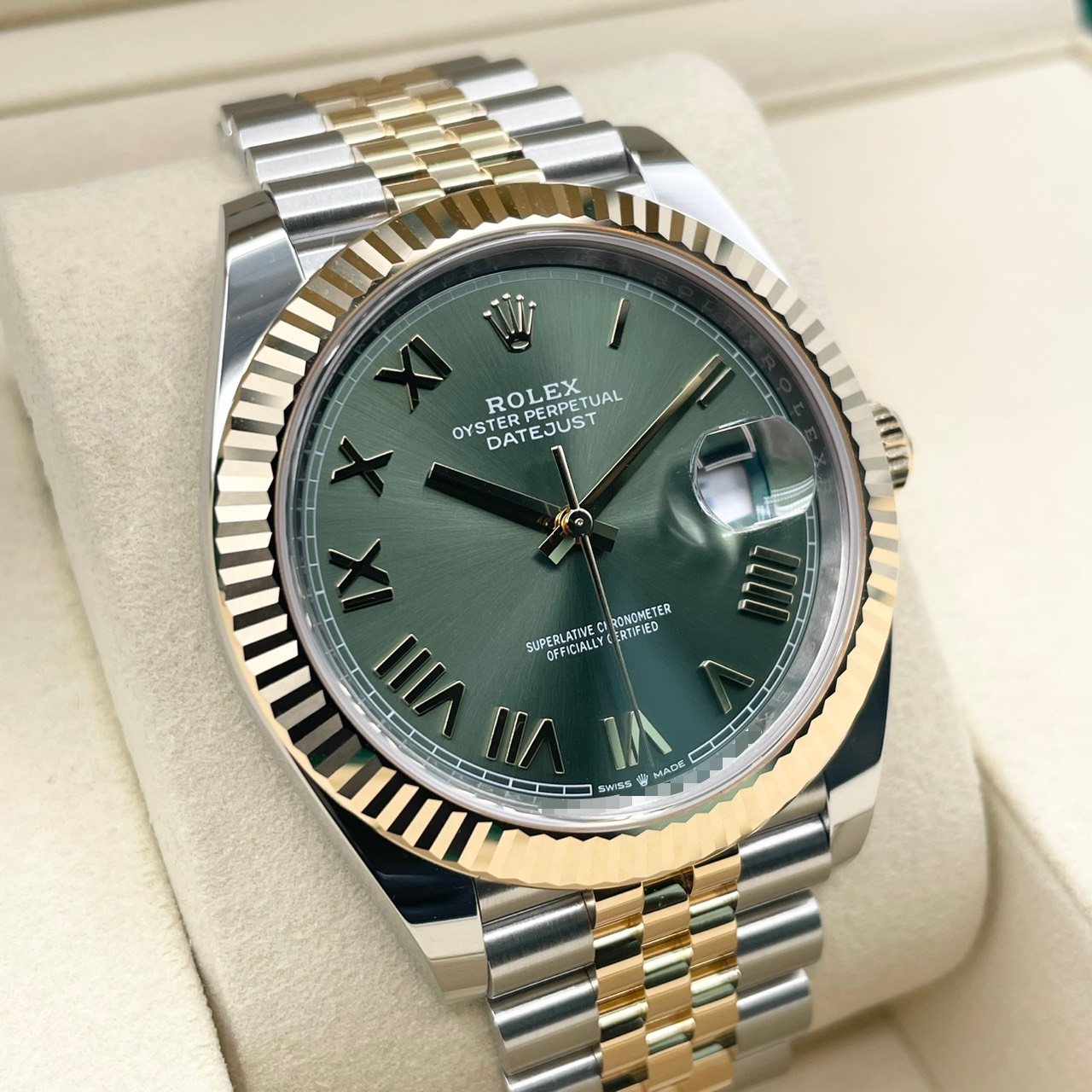 ロレックス デイトジャスト 126333 オリーブグリーン ジュビリーブレス 41mm